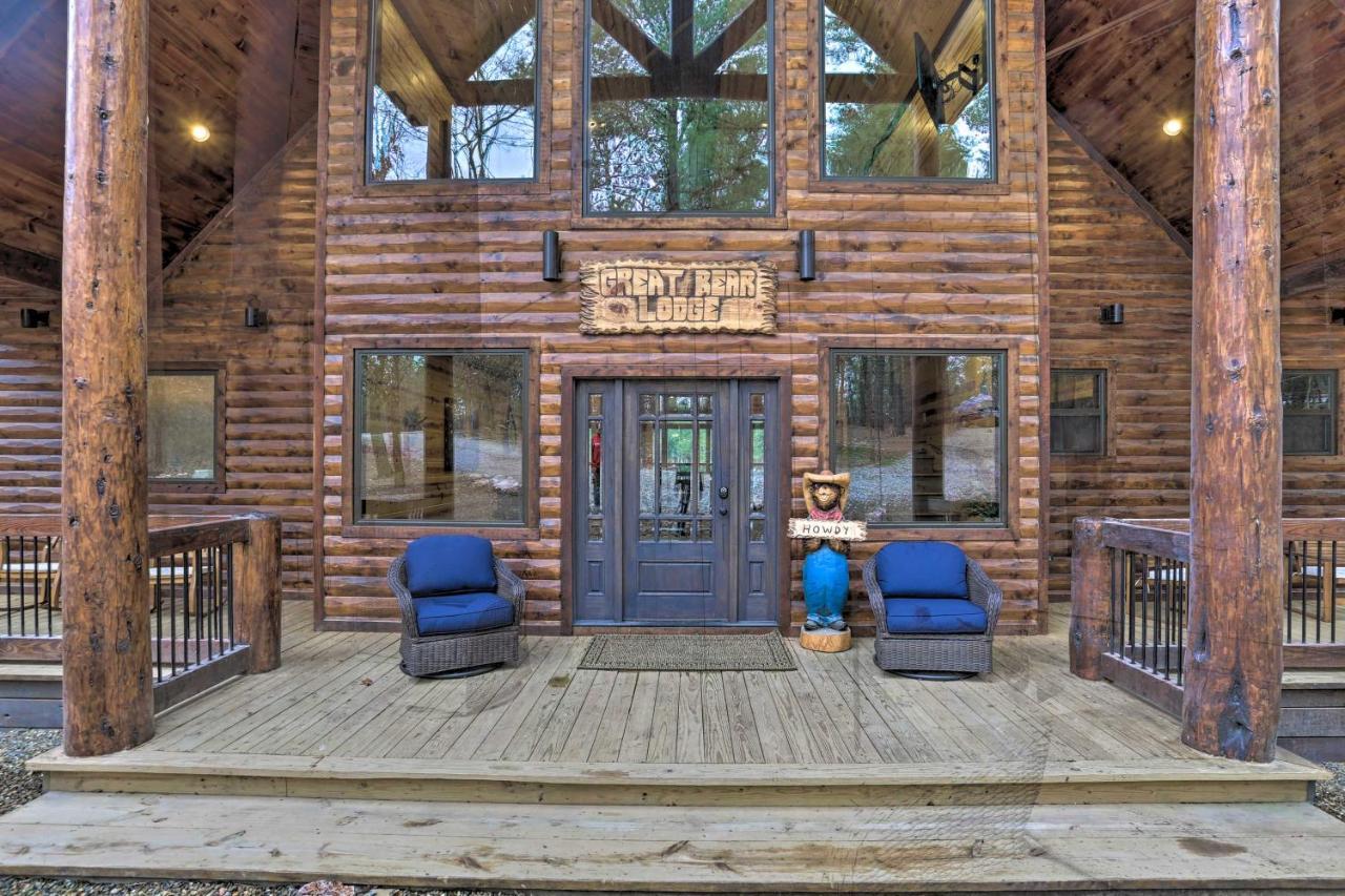 Luxe 'Great Bear Lodge' With Spa, Fire Pit, And Views! Broken Bow Ngoại thất bức ảnh